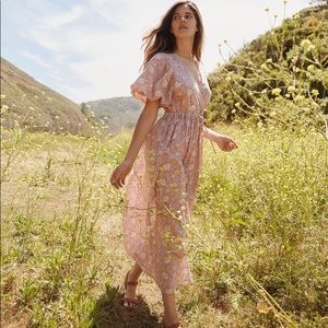 Christy Dawn Dahlia Dress in Blush Thistle Size Sm